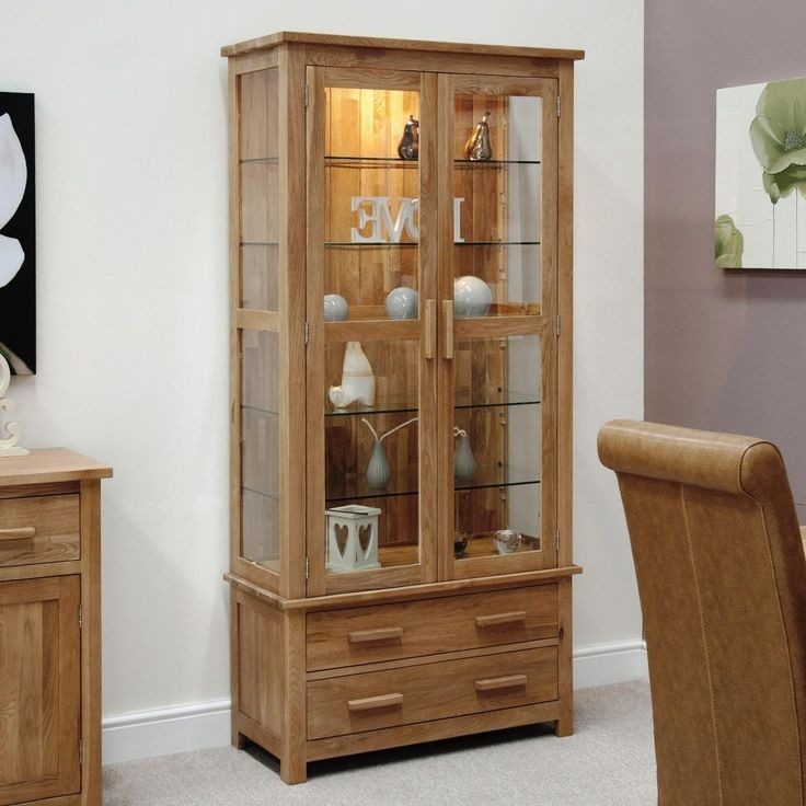 Premium Wooden Glass Showcase : Teak Wood
