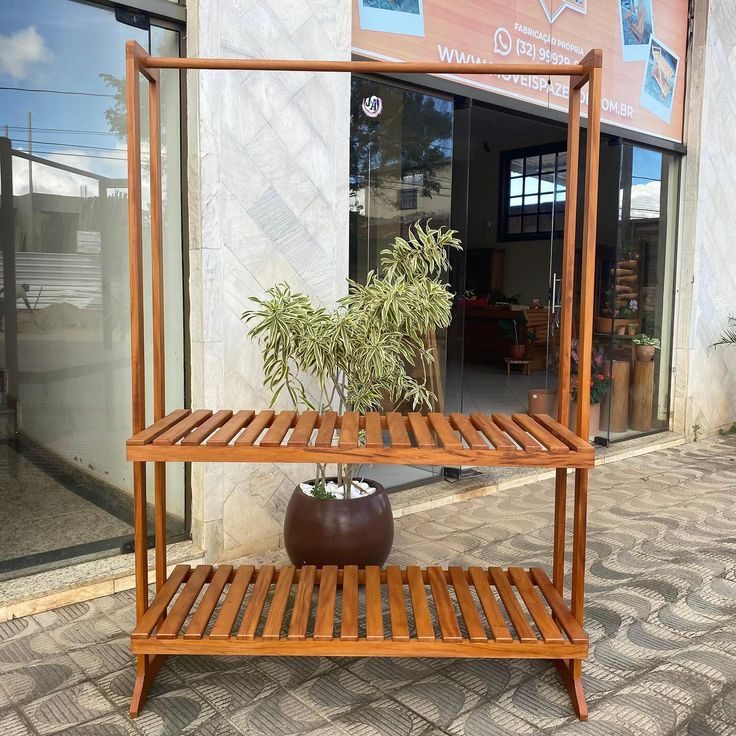 Premium Wooden Display Rack